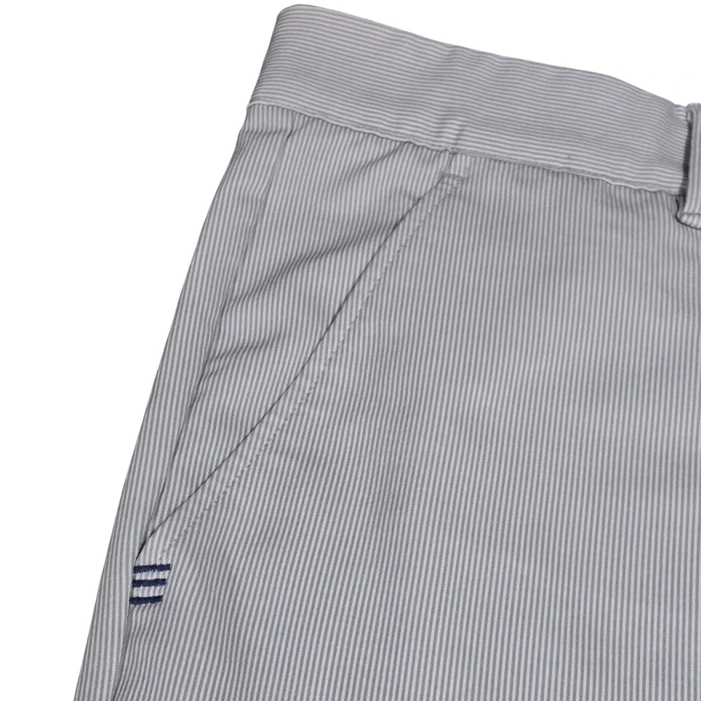Adidas Golf Pants Mens Micro Stripe Performance Trousers Grey 40x30‎ (29 Actual)